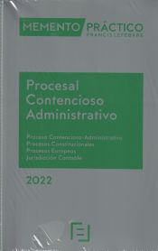 Portada de Memento Procesal Contencioso-Administrativo 2022