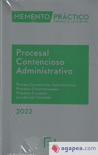 Memento Procesal Contencioso-Administrativo 2022