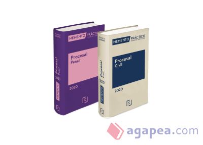 Memento práctico Procesal civil / Memento práctico Procesal penal (Pack 2 título