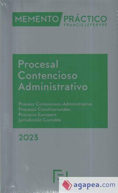 Memento Procesal Contencioso-Administrativo 2023