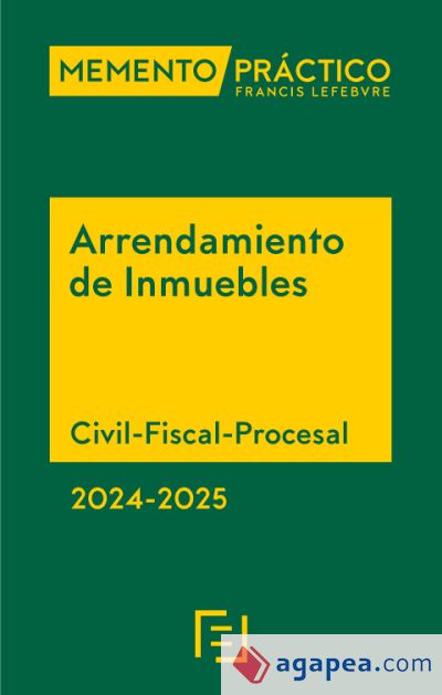 Memento Arrendamiento de inmuebles 2024-2025 Civil
