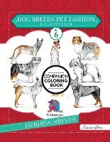 Portada de Dog Breeds Pet Fashion Illustration Encyclopedia Coloring Companion Book
