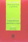 Lengua universal, característica y lógica