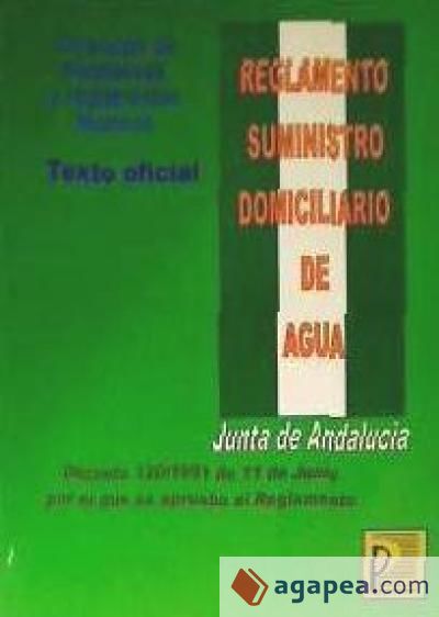 REGLAMENTO SUMINISTRO DOMICILIARIO AGUA(