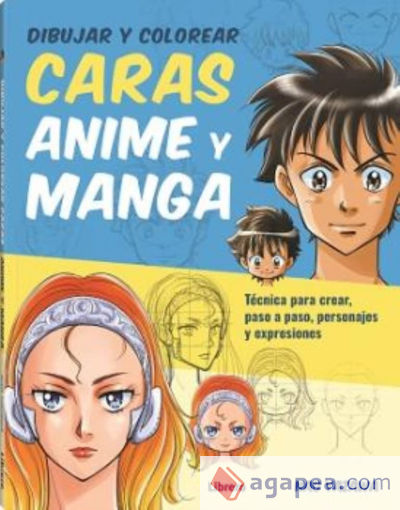 Dibujar y colorear caras Anime y Manga