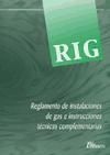 Portada de RIG. Reglamento de instalaciones de gas e instrucciones técnicas complementarias (ITC)