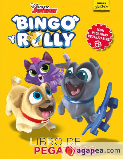 Bingo y Rolly. Libro de pegatinas: Con pegatinas reutilizables