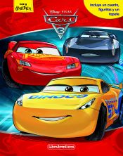 Portada de Cars 3. Libroaventuras: Libro-juego. Incluye un tablero y figuras para jugar