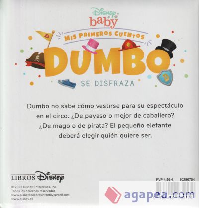 Disney Baby. Dumbo se disfraza