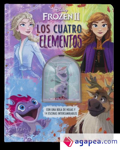 Frozen 2. Los cuatro elementos: Con una bola de hojas y 14 escenas intercambiables