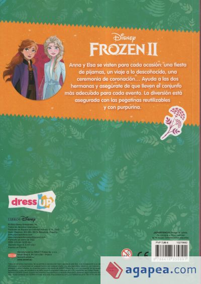 Frozen 2. Vísteme con Pegatinas.