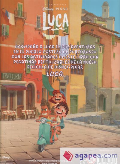 Luca. Libro de pegatinas. DISNEY