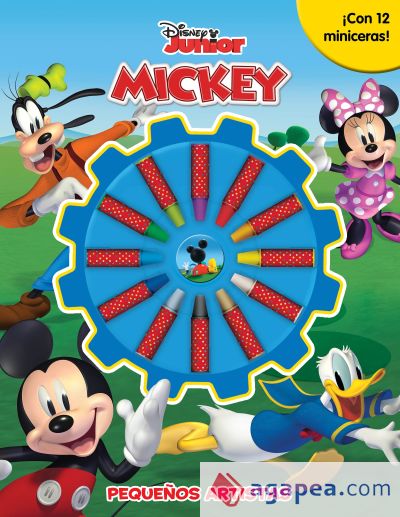 MICKEY. PEQUEÑOS ARTISTAS ¡CON 12 MINICERAS!