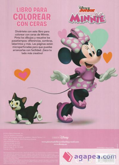 Minnie. Libro para colorear con ceras 2