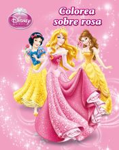 Portada de Princesas. Colorea sobre rosa