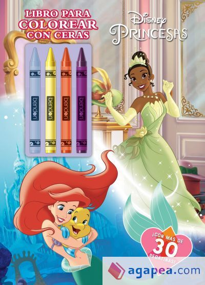 Princesas. Libro para colorear con ceras