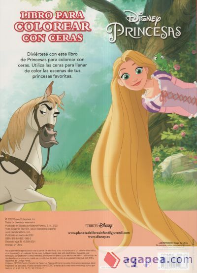 Princesas. Libro para colorear con ceras