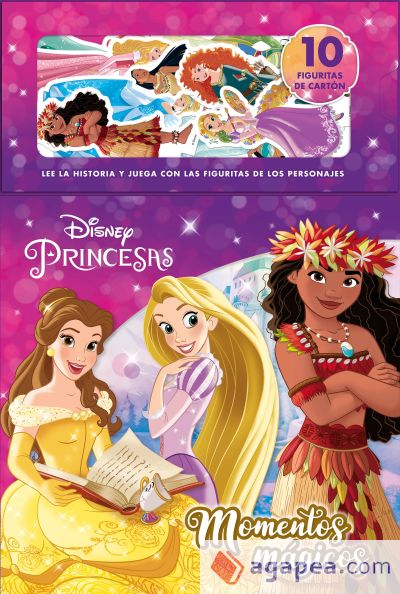 Princesas. Momentos mágicos: Libro con 10 figuritas de cartón