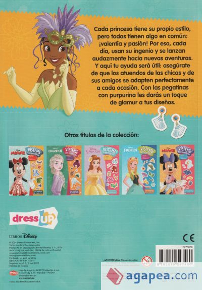 Princesas. Vísteme con pegatinas 2