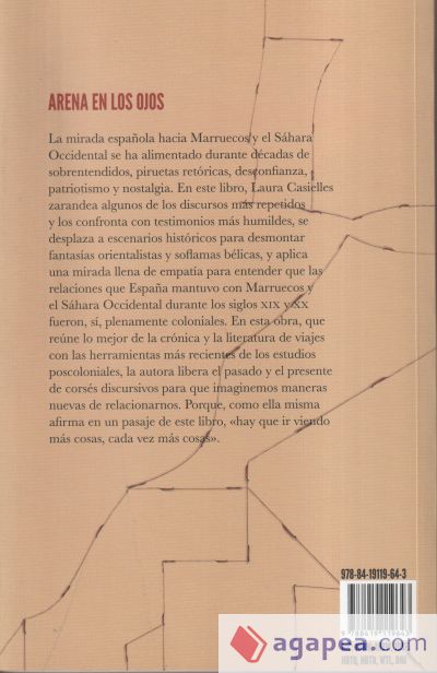 Arena en los ojos: Memoria y silencio de la colonización española