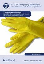 Portada de Limpieza y desinfección en laboratorios e industrias químicas. QUIE0308 (Ebook)