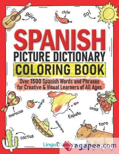 Spanish Picture Dictionary Coloring Book