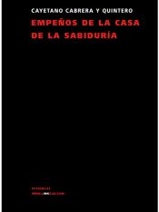 Portada de Empeños de la casa de la sabiduría