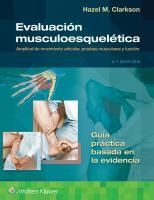 Portada de Evaluación musculoesquelética