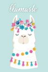 Llamaste: Cute Kawai Animal Journal Notebook 120 Numbered Blank Pages Planner Art Sketchbook Diary (6 X 9) Soft Cover