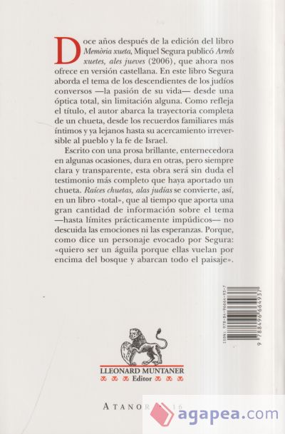 RAICES CHUETAS, ALAS JUD&Iacute;AS