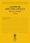 Lliçons de Dret Civil Català II Dret de la Persona 2ª Edició 2018