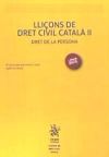 Lliçons de dret civil català II. Dret de la persona