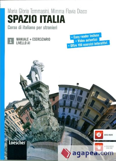 Spazio Italia 1 (libro + eserciziario + DVD-Rom)