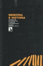 Portada de Memoria e historia
