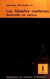 Los filósofos modernos. Selección de textos. I: De Descartes a Kant