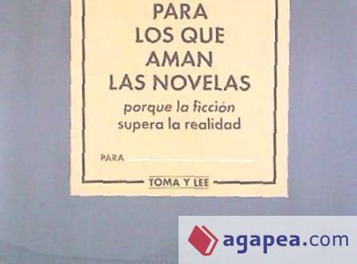 A los que aman las NOVELAS . porque la ficción supera la realidad