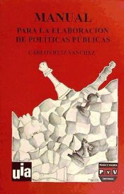 Portada de MANUAL PARA ELABORACION POLITICAS PUBLICAS