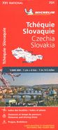 MAPA NATIONAL TCHEQUIE, SLOVAQUIE / CZECHIA, SLOVAKIA (11731)