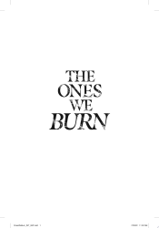 Portada de The Ones We Burn