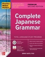 Portada de Practice Makes Perfect: Complete Japanese Grammar, Premium Second Edition