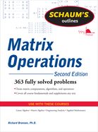Portada de Shaum's Outlines of Matrix Operations