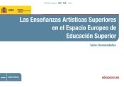 Portada de Las enseñanzas artísticas superiores en el espacio europeo de educación superior (Ebook)