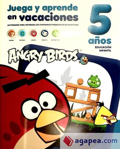 Juega y aprende en vacaciones. Angry Birds 5 años