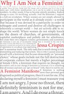 Portada de Why I Am Not a Feminist: A Feminist Manifesto