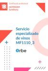 MF1110_3: Servicio especializado de vinos HOTR0209