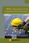 MF2051_1 Operaciones básicas en el montaje y mantenimiento de instalaciones solares fotovoltaicas