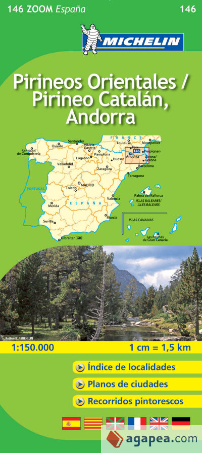 Mapa Zoom Pirineos Orientales / Pirineo Catalán, Andorra