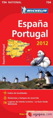 Portada de ESPAÚA-PORTUGAL (734) MAPA *12*.MICHELIN