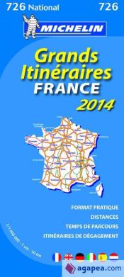 Portada de Mapa National Francia Grandes itinerarios