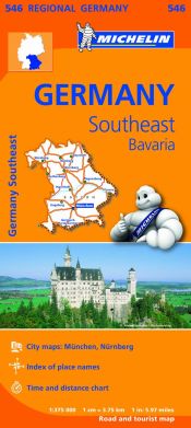 Portada de Mapa Regional Germany Southeast, Bavaria
